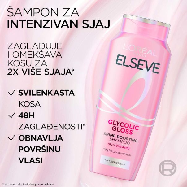 L’Oréal Paris Elseve Glycolic Gloss Šampon za beživotnu kosu bez sjaja 400ML - EP3207133