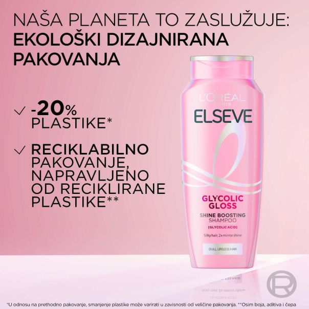 L’Oréal Paris Elseve Glycolic Gloss Šampon za beživotnu kosu bez sjaja 400ML - EP3207133