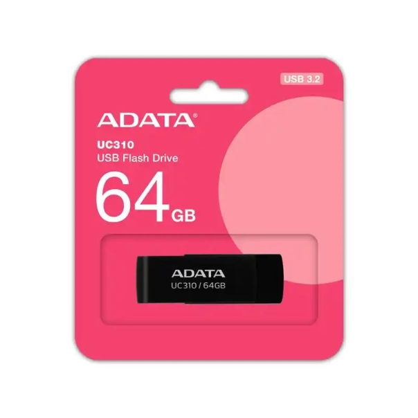USB Flash 64 GB AData 3.2 UC310-64G-RBK - UC310-64G-RBK