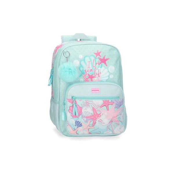 MOVOM I LOVE SEA LIFE ranac za školu - tirkizna - EP2929091