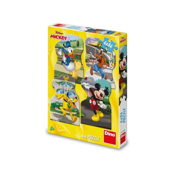 DINO Puzzle Disney Miki u gradu 4x54 delova (333260) - 11007