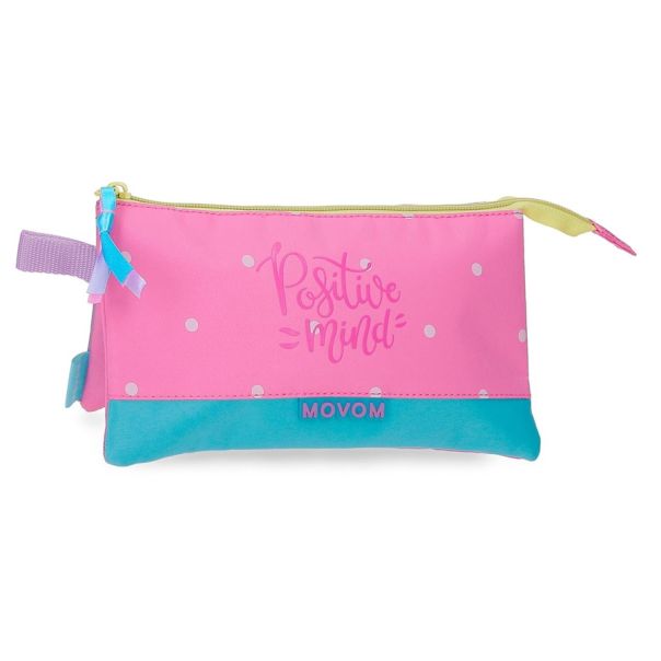 MOVOM POSITIVE MIND prazna pernica sa 3 pregrade - pink - EP3178804