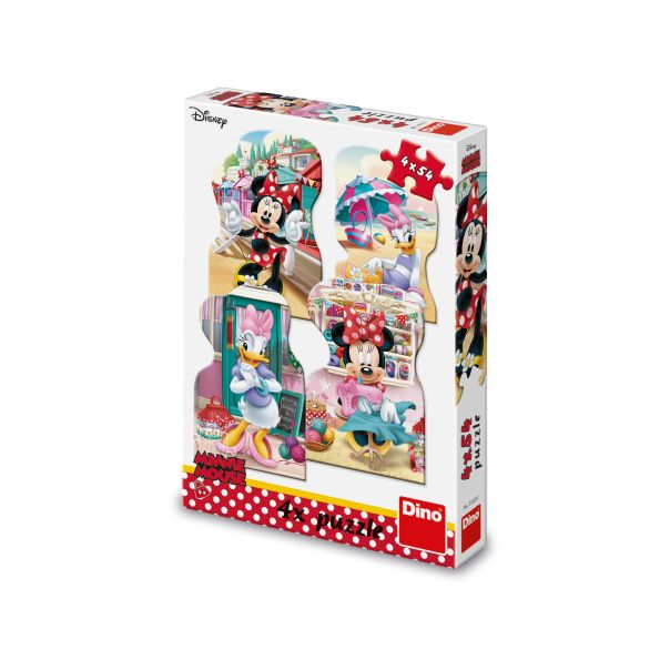 DINO Puzzle Disney Mini i Pata na plaži 4x54 delova (333253) - 11008-1