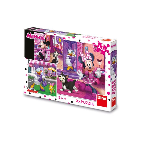 DINO Puzzle - Dan sa Mini 3x55 delova (335226) - 11009-1