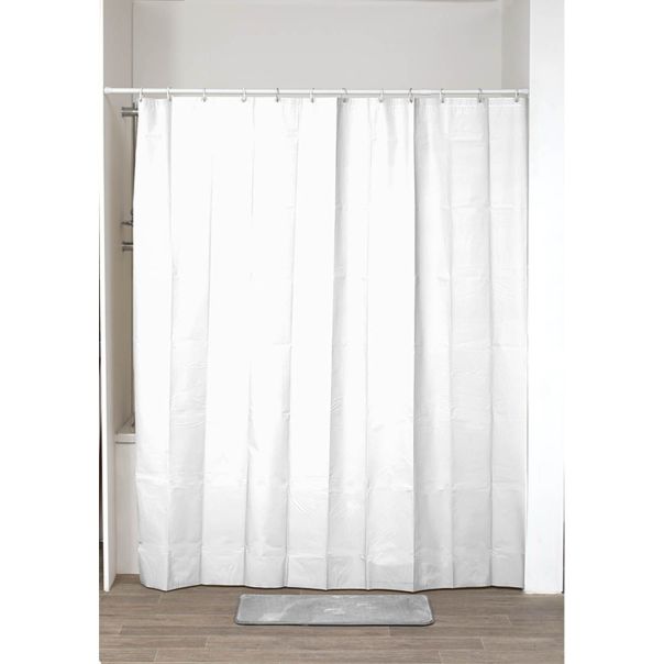 TENDANCE Zavesa za kadu 180x200cm, bela - 1101100