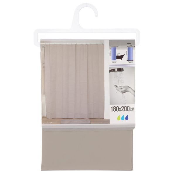 TENDANCE Zavesa za kadu 180x200cm, krem - 1101165