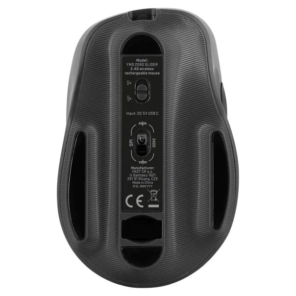 YENKEE Bežični miš YMS 2080GY WL SLIDER crna - 8590669328376