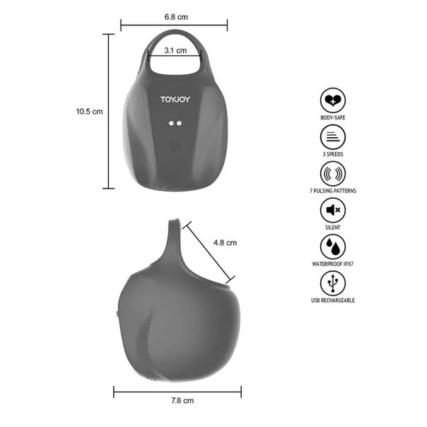 Pulsirajući masažer testisa BRONX Scrotum Sleeve Ring - 11028-1