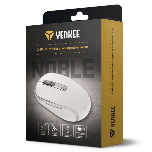 YENKEE Bežični miš YMS 2085WE bela - 8590669333912