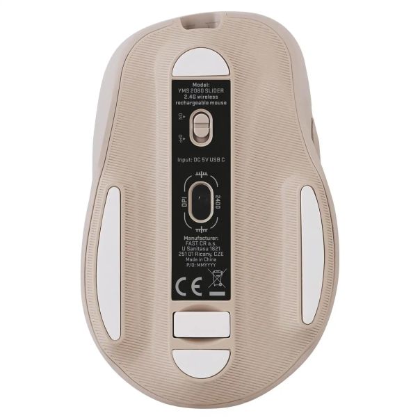YENKEE Bežični miš YMS 2080BG WL SLIDER bež - 8590669328345