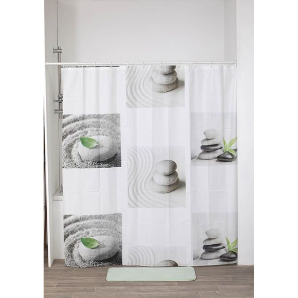TENDANCE Zavesa za kadu 180x180cm/12 Dune, bela - 1103606