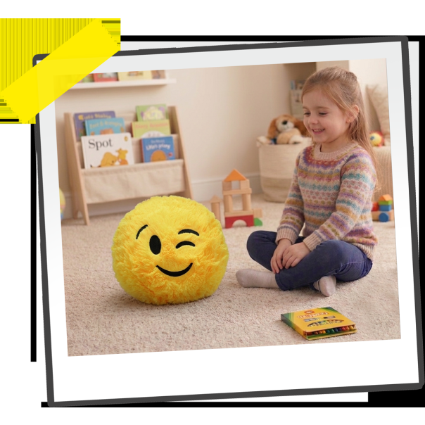 LOPTA PLIŠANA 30CM SOFT SMAJLI MIX 4 BOJE OP25011 - EP2931038