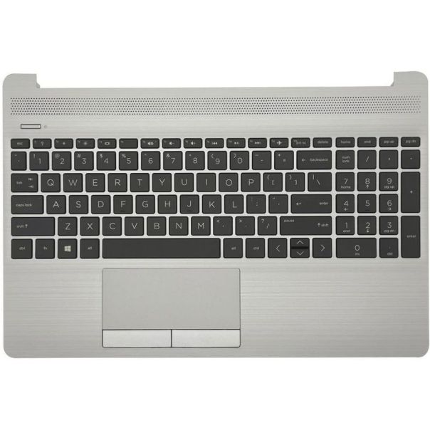 Palmrest (C Cover) sa tastaturom za laptop HP 250 255 256 G8 15S-DU 15-DW srebrni - 110910