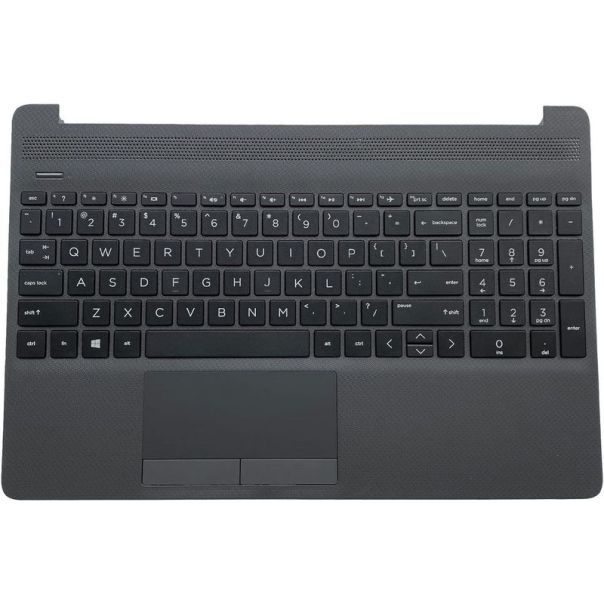 Palmrest (C Cover) sa tastaturom za laptop HP 250 255 256 G8 15S-DU 15-DW tamno sivi/crni - 110911