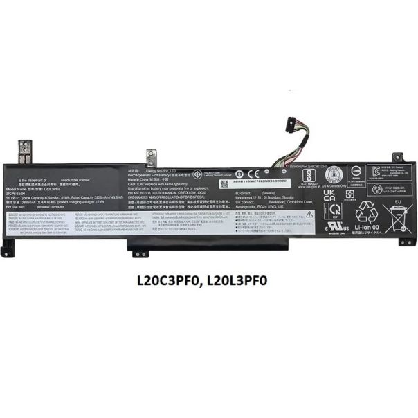 Baterija za laptop Lenovo IdeaPad 3 14ITL6 15ITL6 L20C3PF0 L20L3PF0 4054mAh - 110957-1