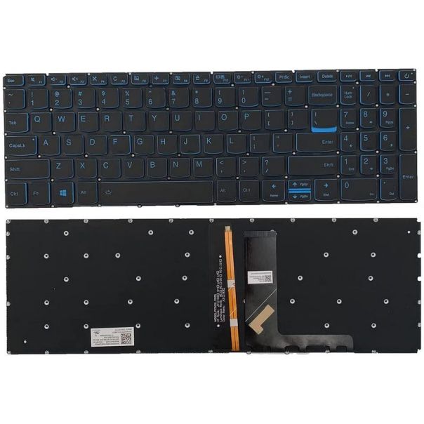 Tastature za laptop Lenovo IdeaPad L340-15IWL L340-17API sa pozadinskim osvetljenjem PLAVA SLOVA - 110970-1