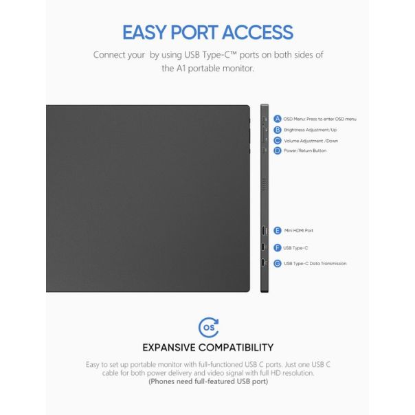 Eksterni (Portable) 15.6 ekran A1T Touch - 110984-1