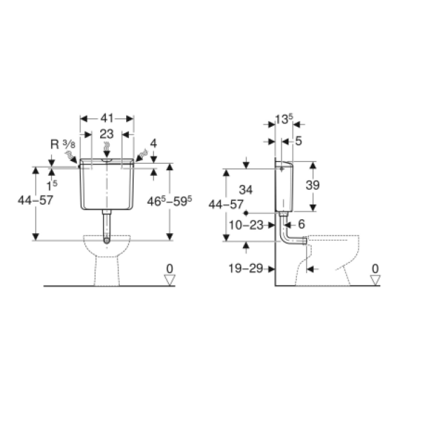 GEBERIT Vodokotlic AP110 - 2309-1-1-1-1
