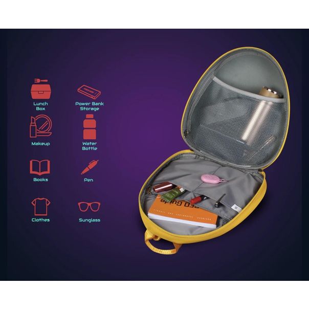 PAUN Dečiji ranac, LED, Žuti - 111-Z