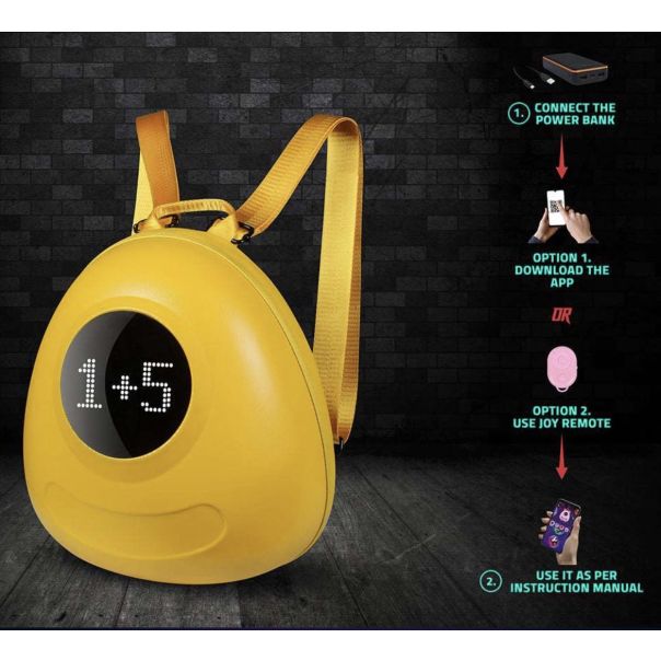 PAUN Dečiji ranac, LED, Žuti - 111-Z