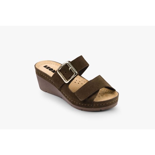 LEON Ženska papuča Amara-braon - 1110-BR