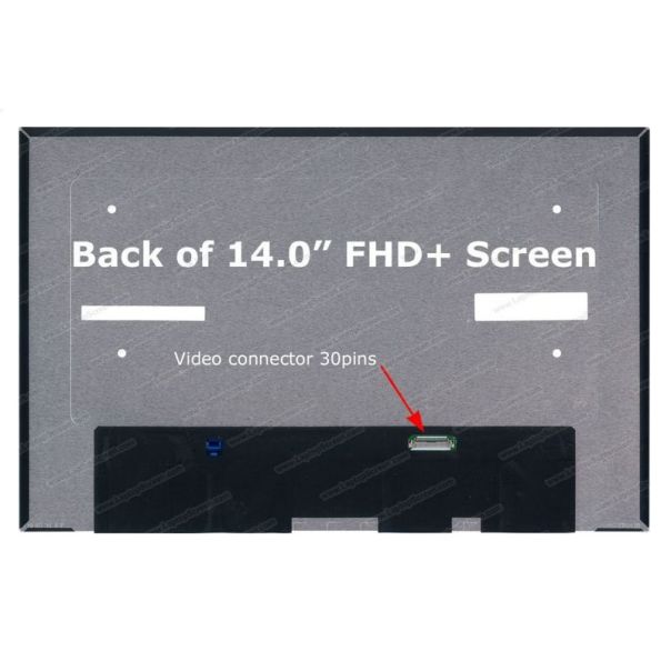 LED Ekran za laptop 14 slim 30pin FHD+ kraci bez kacenja, pomeren konektor na gore - 111031-1