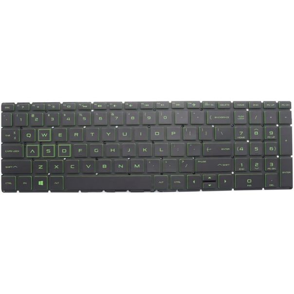 Tastatura za laptop HP 15-CX 15-DW 15-EC 15-CR 15-CW 15DU ZELENA SLOVA - 111051