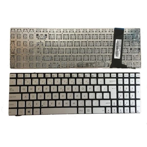 Tastatura za Asus N56 N56V N56VM N56VZ N56SL veliki enter backlight siva - 111143