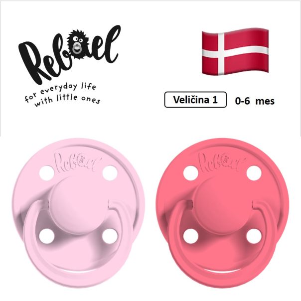 REBAEL varalice za bebe, 0-6 mes, 2 komada, Roze, RBL11111555 - EP3229414