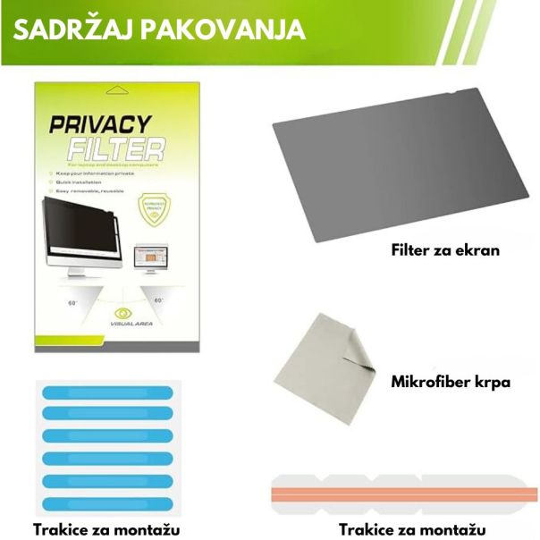 Zaštitna Folija za Ekran (Privacy Screen Filter) - 27 incha - 111295-1