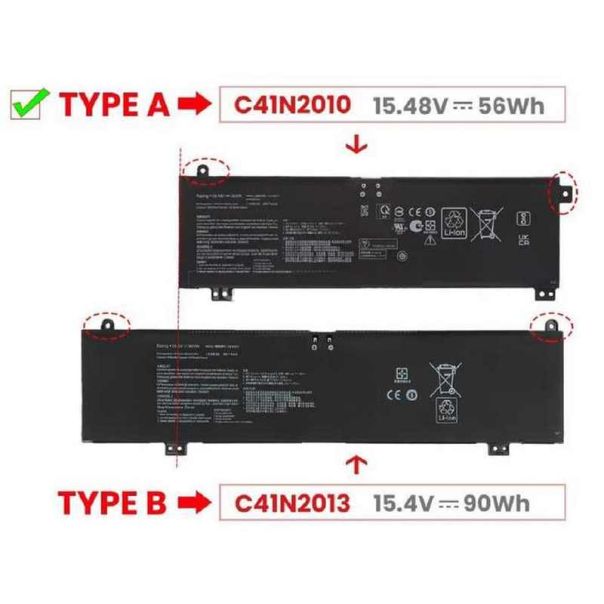 Baterija za Laptop Asus Rog STRIX G17 G713IE, Rog STUDIO 17 PX713QE C41N2010 type A - 111305