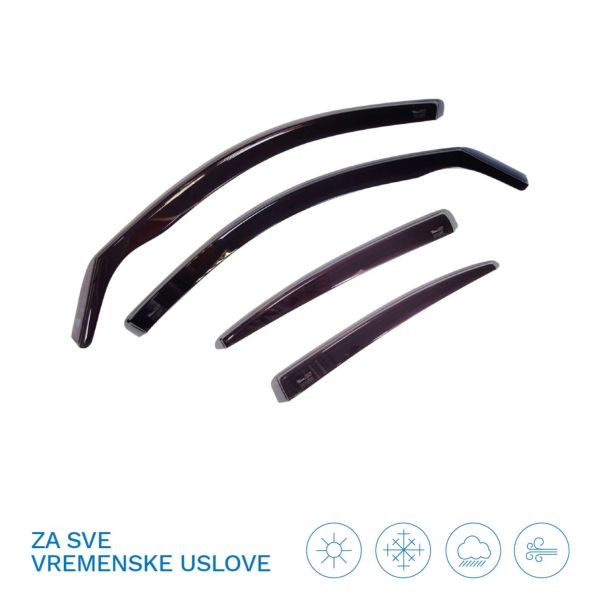 HEKO BMW 5 e60 bočni vetrobran za model sa 4-ro vrata (set-prednji-zadnji) 2003-2010g. - 11132-HEKO