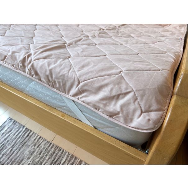 VIKTORIJA Štepani čaršav 90x200cm puder roze - VLK000166-puderroze