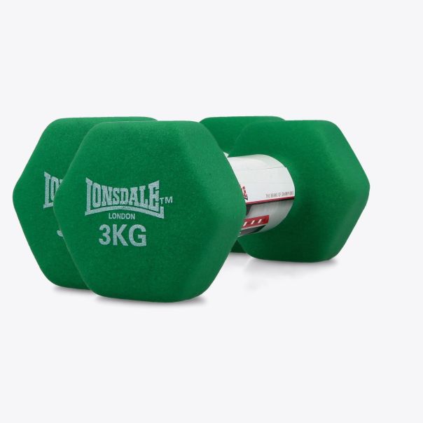 LONSDALE Teg set 6kg-2X3kg Green U - 11164