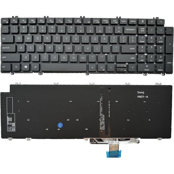 Tastatura za Laptop Dell Precision 7750 7550 7760 7560 mali enter backlight - 111785