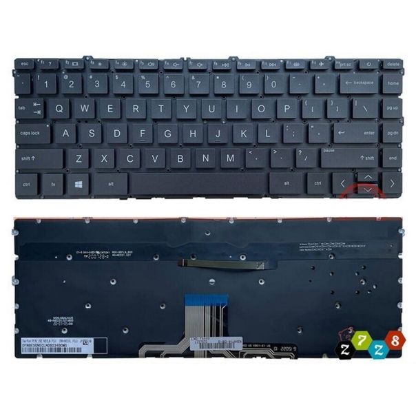 Tastatura za laptop HP Pavilion X360 14-EK 14-EC mali enter sa pozadinskim osvetljenjem, crna - 111790