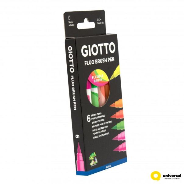 GIOTTO Flomaster četkica Fluo 6/1 427200 - 111822
