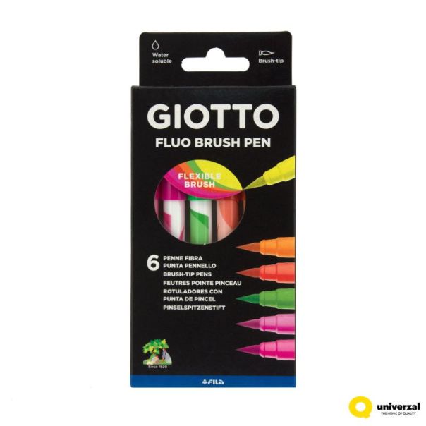 GIOTTO Flomaster četkica Fluo 6/1 427200 - 111822
