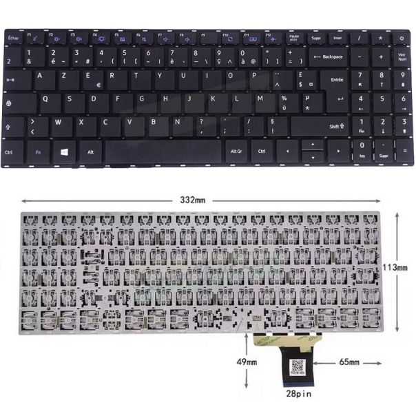 Tastature za laptop Toshiba Dynabook / Satellite Pro C50-H series veliki enter - 112066-1