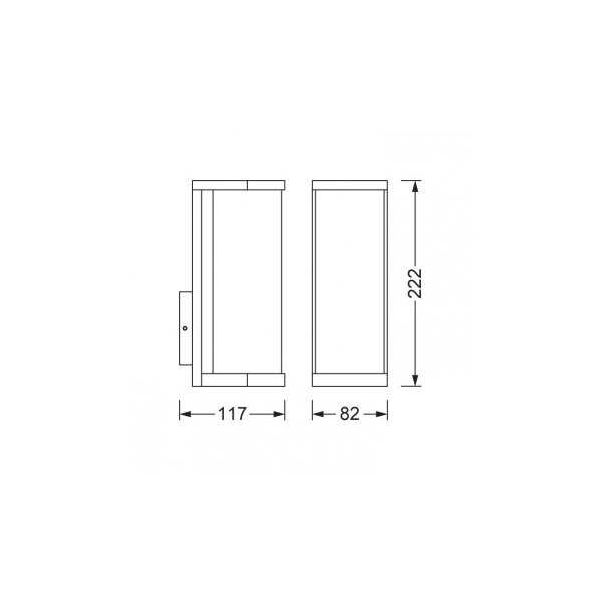 OSRAM Dekorativna Fasadna Lampa TUBULAR E27 - 112074