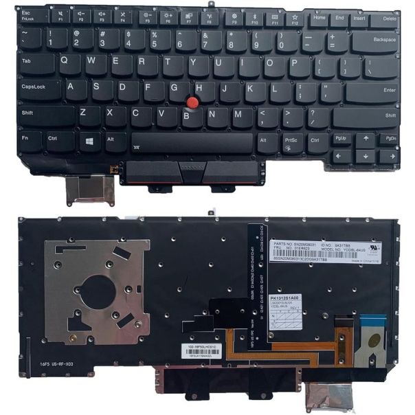 Tastatura za laptop Lenovo Thinkpad X1 Carbon X1C Gen 5th 6th 2017-18 veliki enter, backlight i gumb - 112145-1
