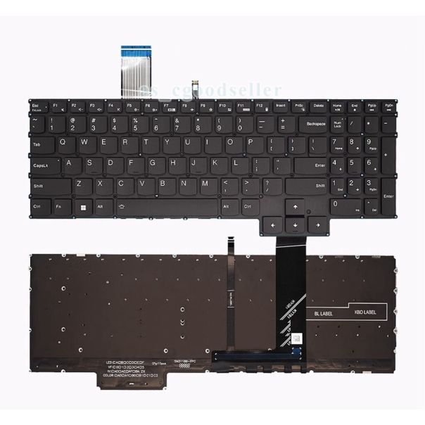 Tastatura za laptop Lenovo Legion 5 Pro 16ARH7 16ARH7H 82RY 82RG RGB backlight mali enter - EP2963827