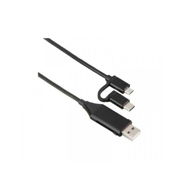 HAMA 4u1 muško/ženski USB- mikro USB Kabl+USB-C adapter 135745 - 112429