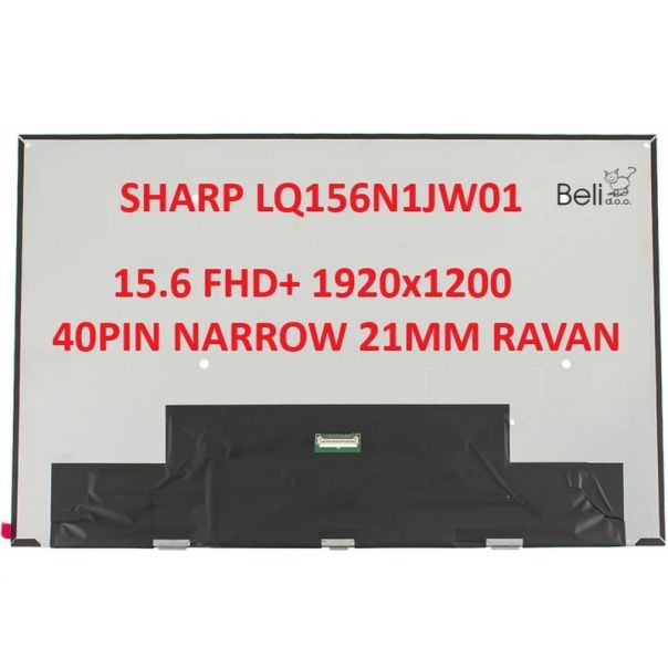 LED ekran za laptop 15.6 SLIM 40pin narrow 21mm FHD+ IPS KRAĆI bez kacenja RAVAN - EP2978347