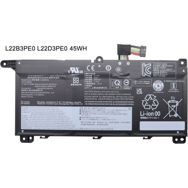 Baterija za laptop Lenovo ThinkBook 16 G6 IRL ABP 16 G7 IML ARP 16 G8 IRL IAL Series kraca - EP3194294