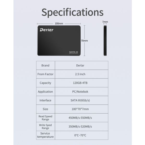 SSD Derlar sata 3 256gb - EP3079114