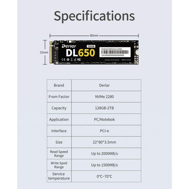NVME 3.0 Derlar 512gb - EP3079120
