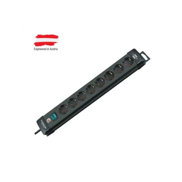 BRENNENSTUHL Razvodnik sa 8 mesta 3m 1.5mm2 + prekidač (H05VV-F 3G1,5) - 112591