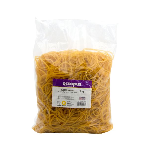 OCTOPUS Gumice za akta 1kg fi60x1.6mm unl-2098 - 112914