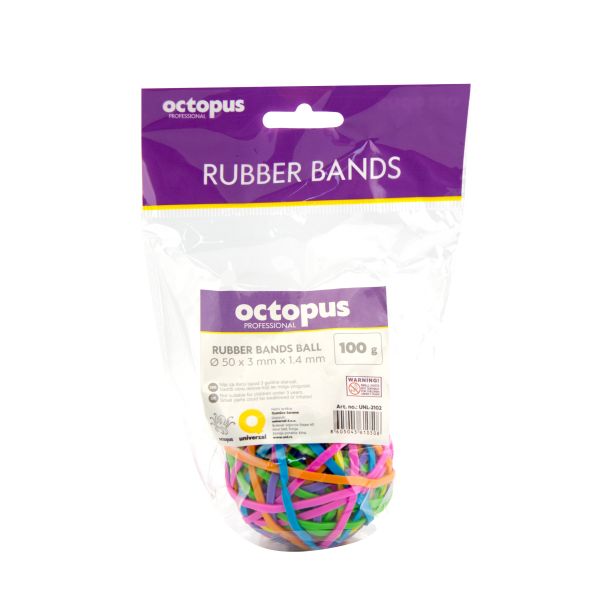 OCTOPUS Gumice šarene 100g lopta fi50x3mmx1.4mm unl-2102 - 112918